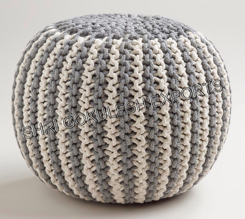 Customized Designer Knitted Poufs And Ottoman