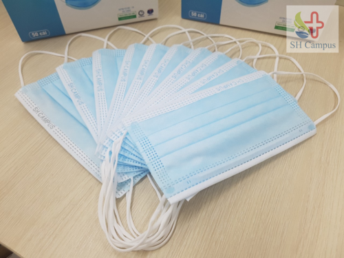 ईयरलूप के साथ प्रीमियम डिस्पोजेबल एंटीबैक्टीरियल मेडिकल फेस मास्क