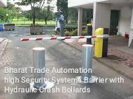 Crash Type Bollards - Color: Black