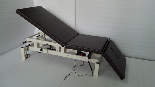 Imi-3116 High-low Treatment Table, 3 Section (Electrical With Retractable Casters) - Metal Frame, Size 200cm X 68cm, Height Adjustable , Suitable For Elderly & Adults, Versatile Treatment & Exercise Use