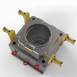 Plastic Kitchen Trash Bin Mould Cavity: 1 Cavity