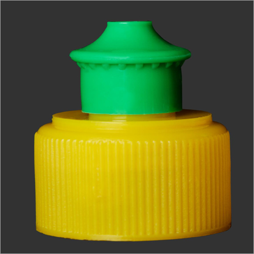 Squeeze Bottle Plastic Cap - Plastic, 28 MM Size, Yellow & Green Colors | Ideal for Pet Bottles, Versatile Usage and Multiple Size Options