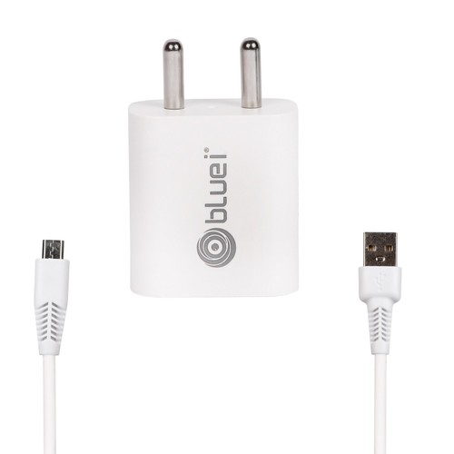 Bluei Ch-03 Dual USB Charger - ABS Plastic, 10.5x9.5x3 cm, 2.4A Output | Overload Protection, Multi-Protection Circuit, Suitable for Most Smartphones