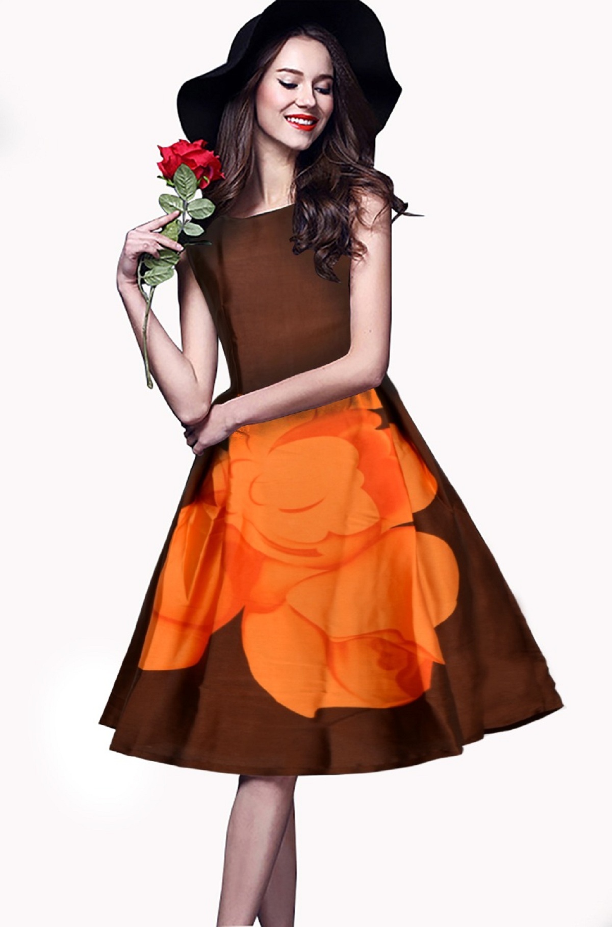 3 Colors Blue Western Dress