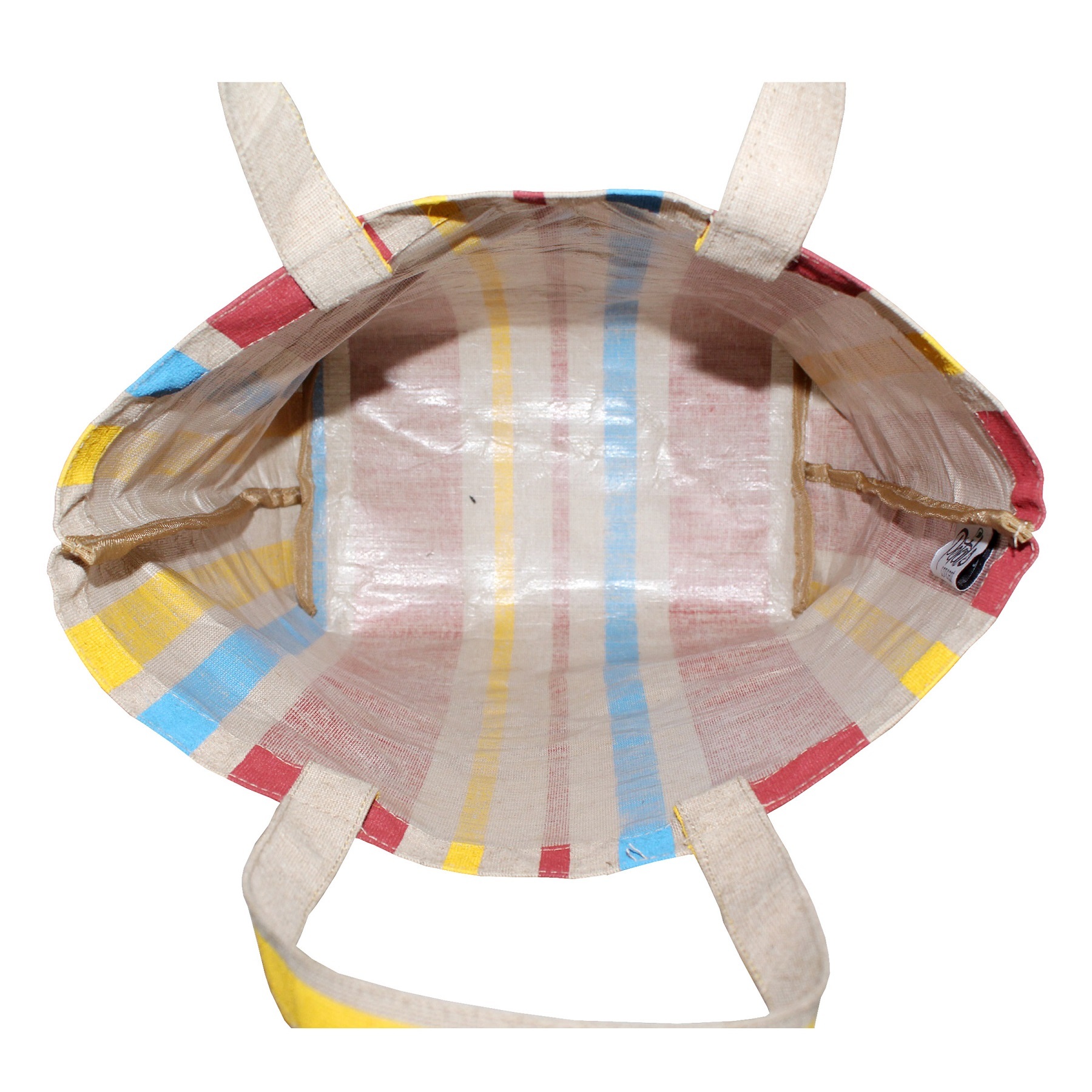 Laminated Juco Fabric Tote Bag With Juco Handle Capacity: 10 Kgs Kg/day