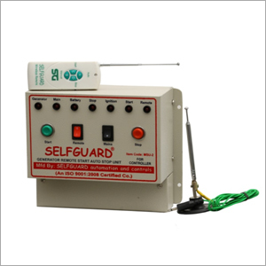  वायरलेस रिमोट के साथ व्हाइट सेल्फ गार्ड जेनरेटर ऑटो स्टार्ट स्टॉप यूनिट