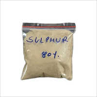 80 प्रतिशत सल्फर अनुप्रयोग: कृषि