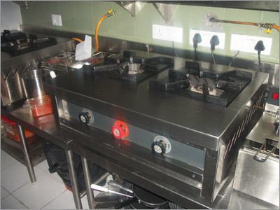 Two Burner Cooking Range - Stainless Steel, 1200x600x850mm | High Strength, Long Working Life, User-friendly Design, Robust Performance
