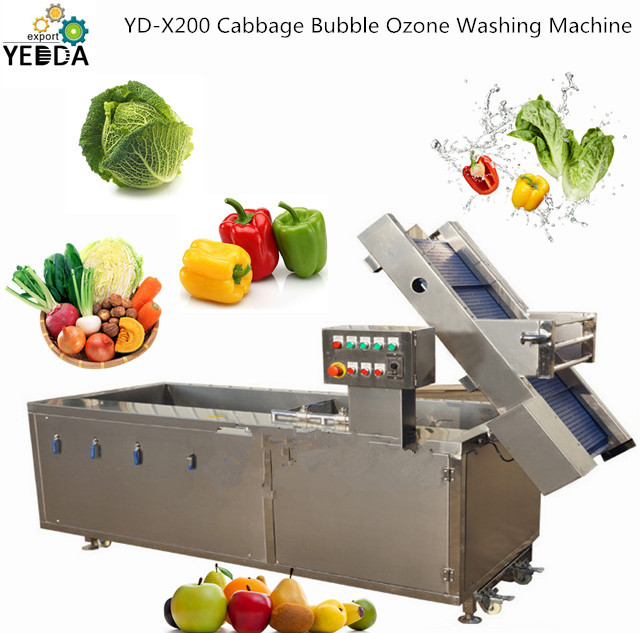 Automatic Fruit Vegetable Bubble Ozone Washing Machine Capacity: 500-1000 Kg/hr