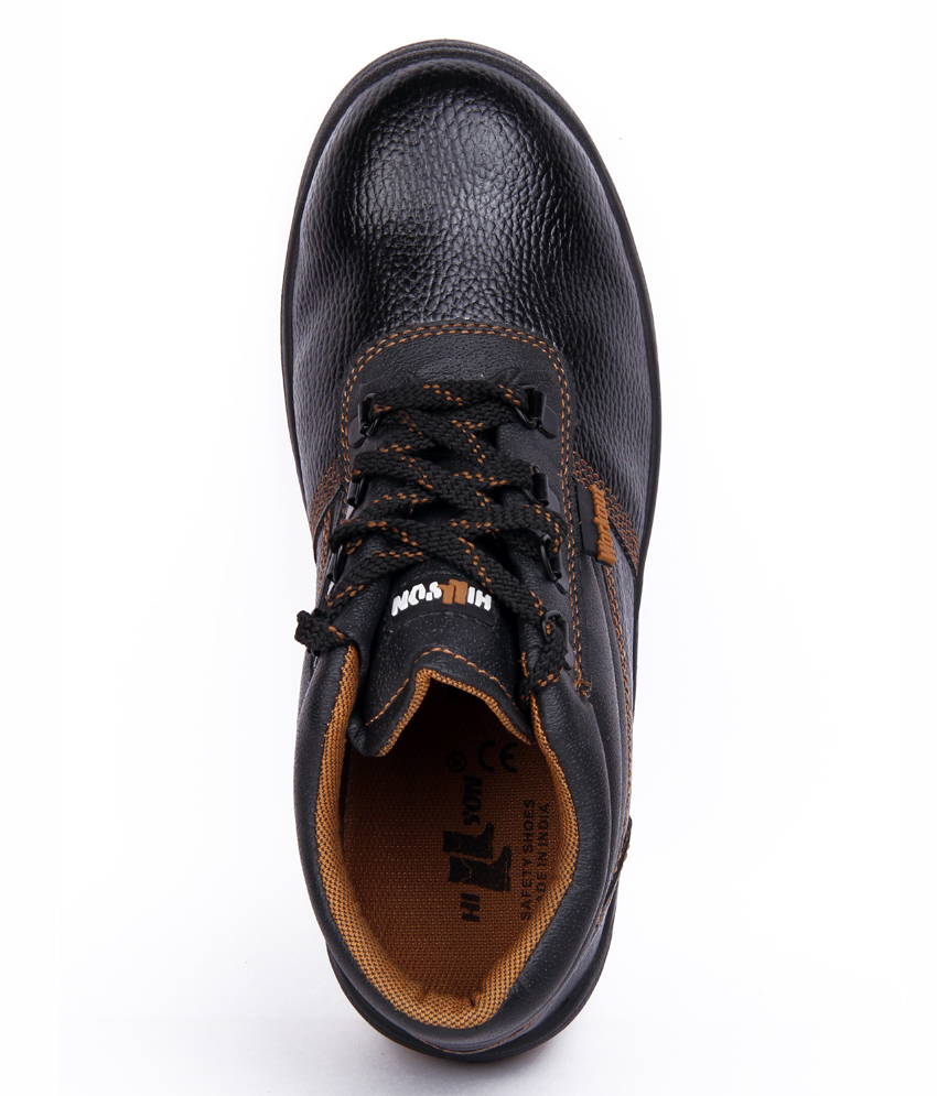 Hillson Workout Shoes - Pvc, Size 6-11 | Black, Men''s Steel Toe Lace Design