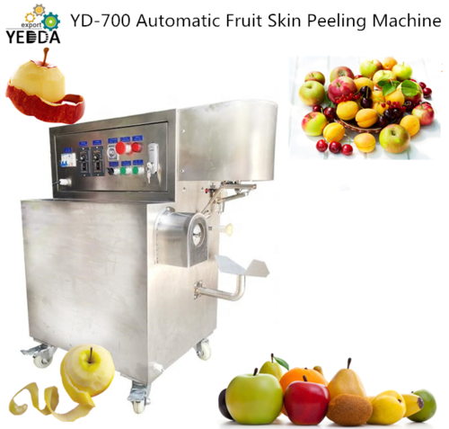 स्वचालित फल त्वचा छीलने की मशीन।