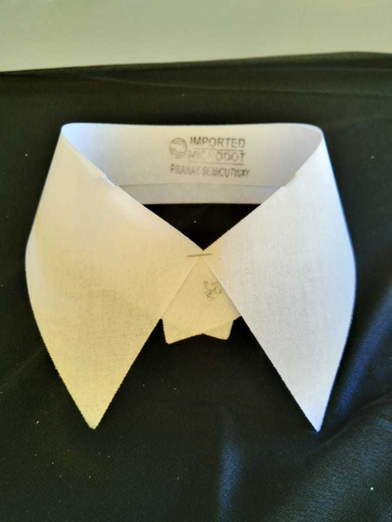 White/black Long Collar