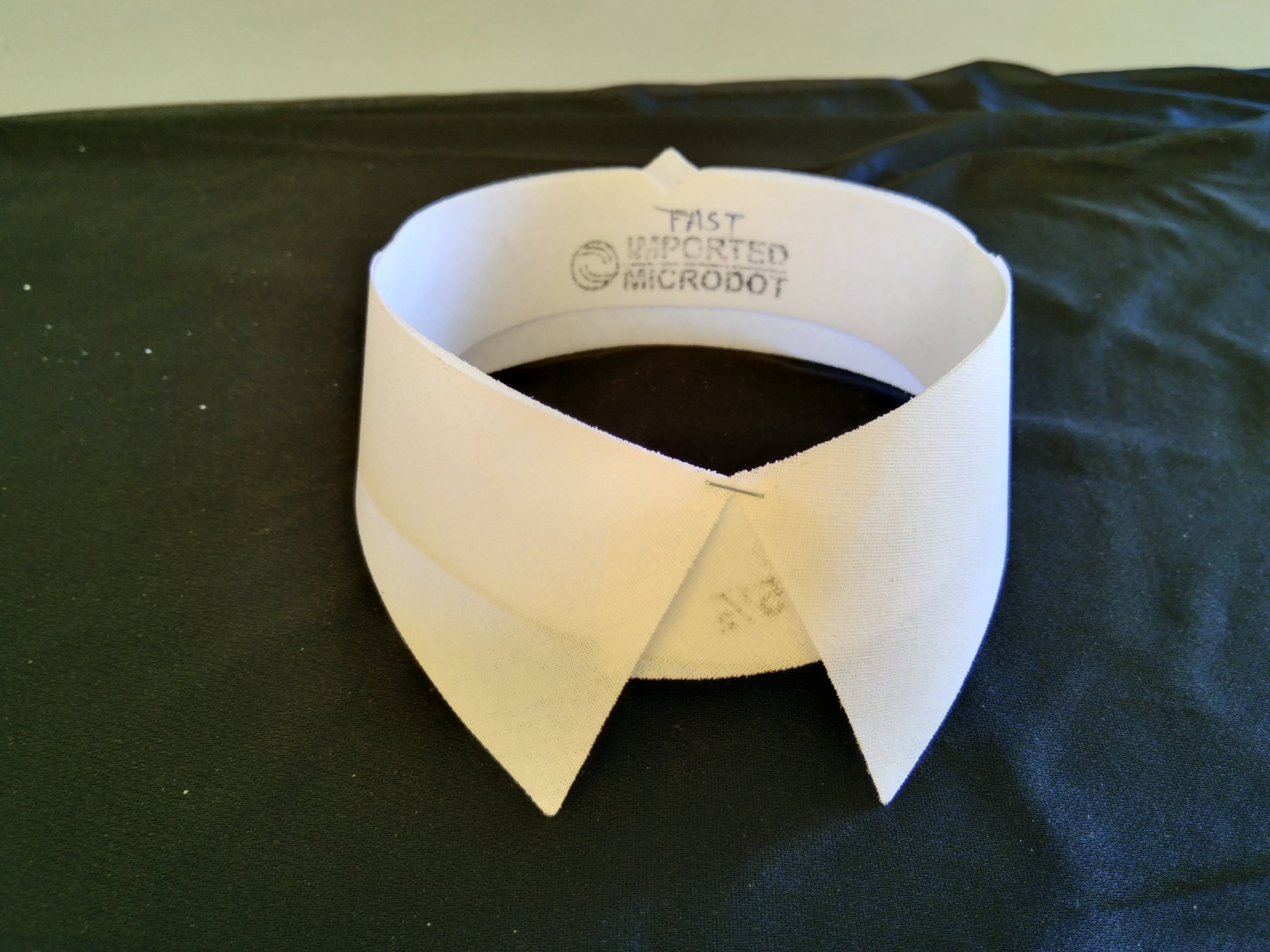 White/black Long Collar