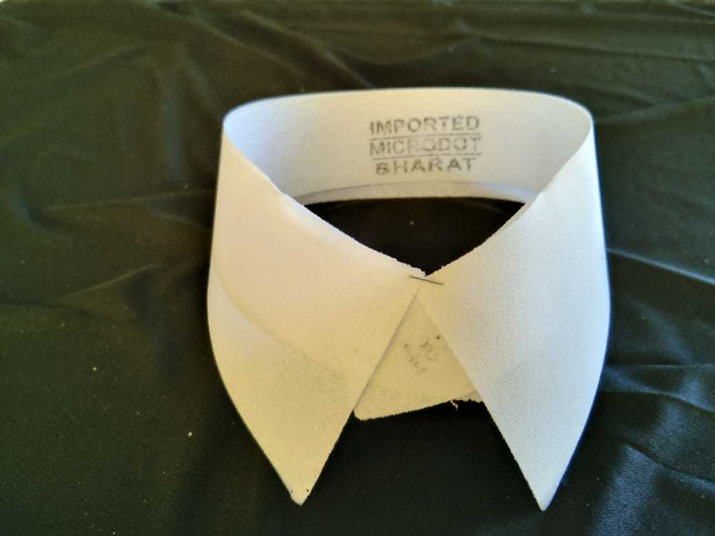White/black Long Collar