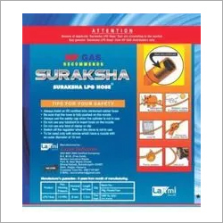 Lpg Hose Pipe - Rubber, 1.5m Length, Orange | Ideal For Home Gas Usage, Durable And Flexible Design