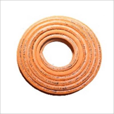 Lpg Hose Pipe - Rubber, 1.5m Length, Orange | Ideal For Home Gas Usage, Durable And Flexible Design