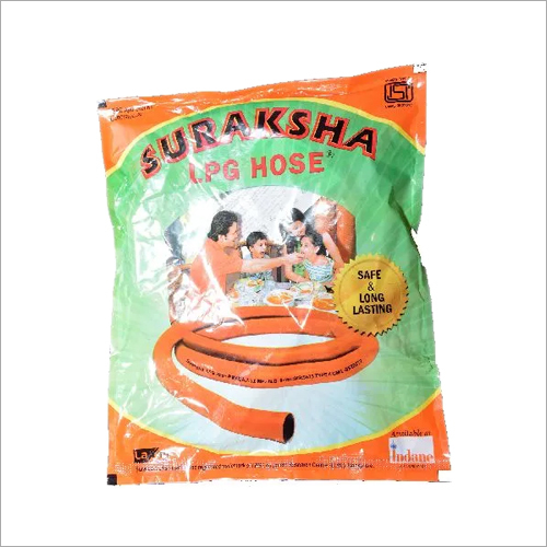 Lpg Hose Pipe - Rubber, 1.5m Length, Orange | Ideal For Home Gas Usage, Durable And Flexible Design