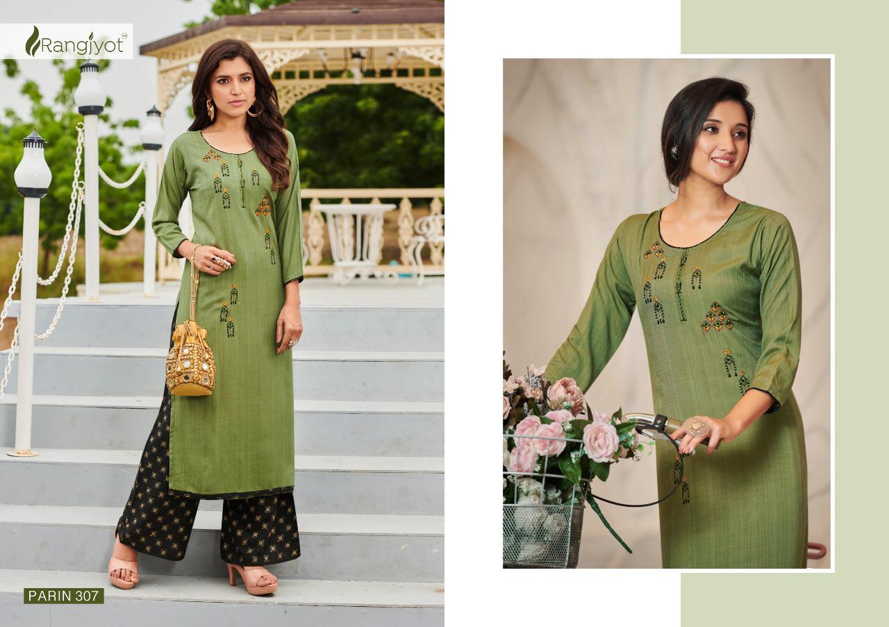 Parin Vol-3 Rayon Slub Kurti Wholeseller - Color: As Per Catalog