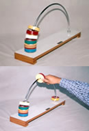 Supinator & Pronator - Chrome-plated Metal, 15x15 Inches | Multicolor Laminated Wooden Rings For Upper Extremity Rehabilitation, Eye-hand Coordination And Cross-mid-line Strengthening