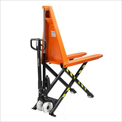 High Lift Pallet Truck - Color: Yell0W/Red