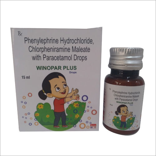 15 Ml Phenylephrine Hydrochloride Chlorpheniramine Maleate With Paracetamol Drops