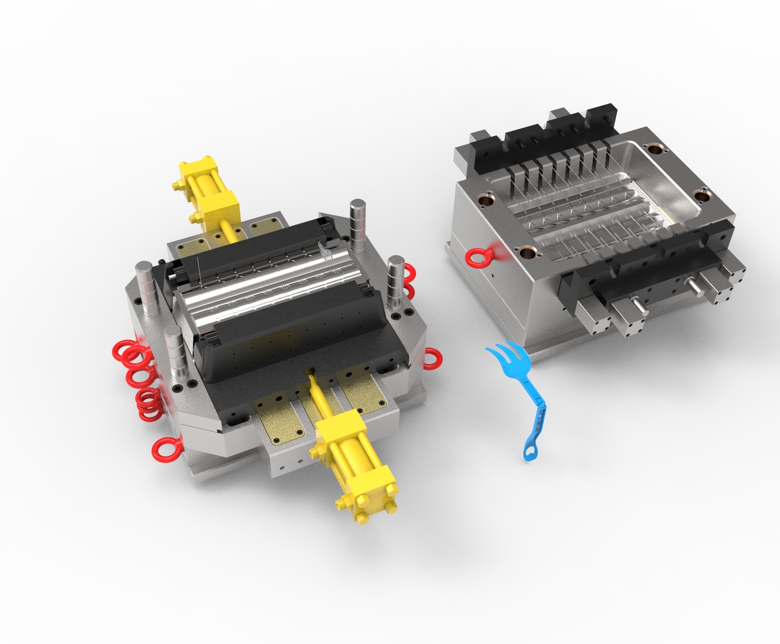 Plastic Injection Fork Mould Cavity: 16 Cavity