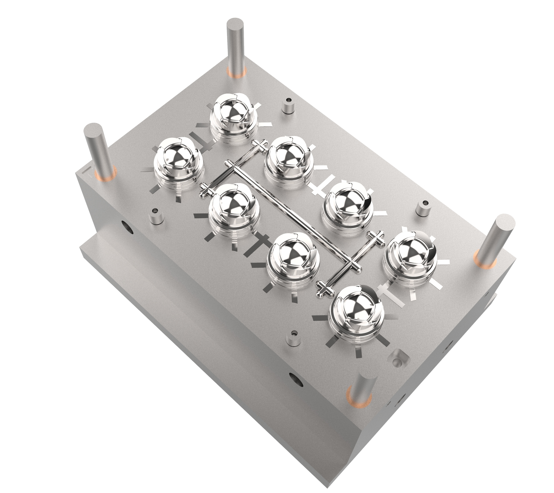 Plastic Injection Bakery Cooking Mold - Steel, 8 Cavity, Mould Life 500,000-3,000,000 Shots | Multi-cavity, Precision Mould Design, Fast Global Delivery