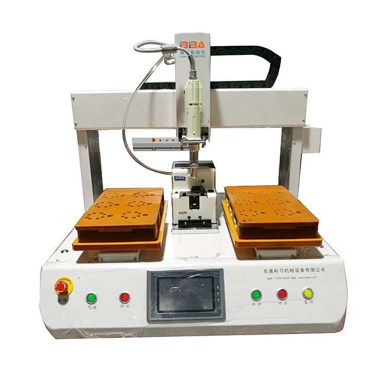 Silver Double Platform Table Type Auto Screw Automatic Machine