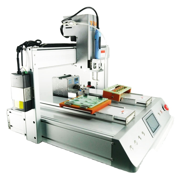 Silver Double Platform Table Type Auto Screw Automatic Machine