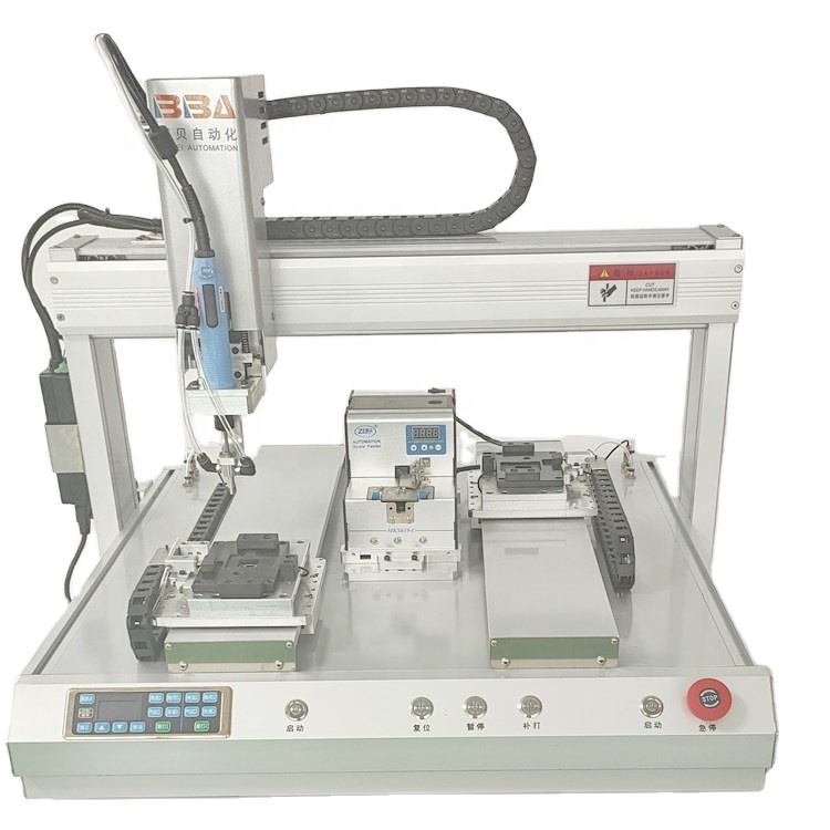 Silver Double Platform Table Type Auto Screw Automatic Machine