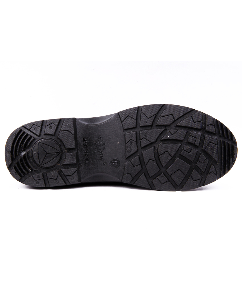 Hillson Discovery - Soft Pvc Construction Gear | Men's 6-10 Black Washable Work Boots, Bruise-resistant Fabric Binding