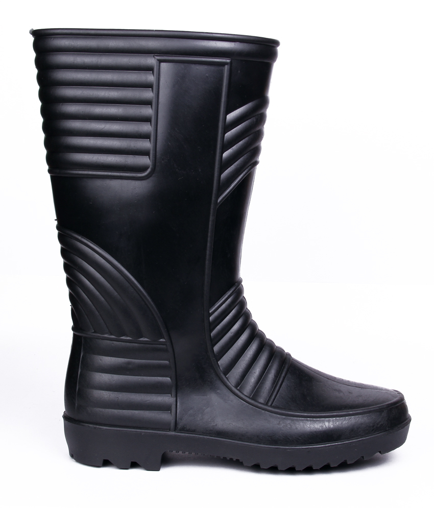 Welsafe Black - Pvc Upper, Pvc Insole, Pvc Outsole, Size 5-10 | Black Color, Designed For Men, Comfortable And Durable Footwear