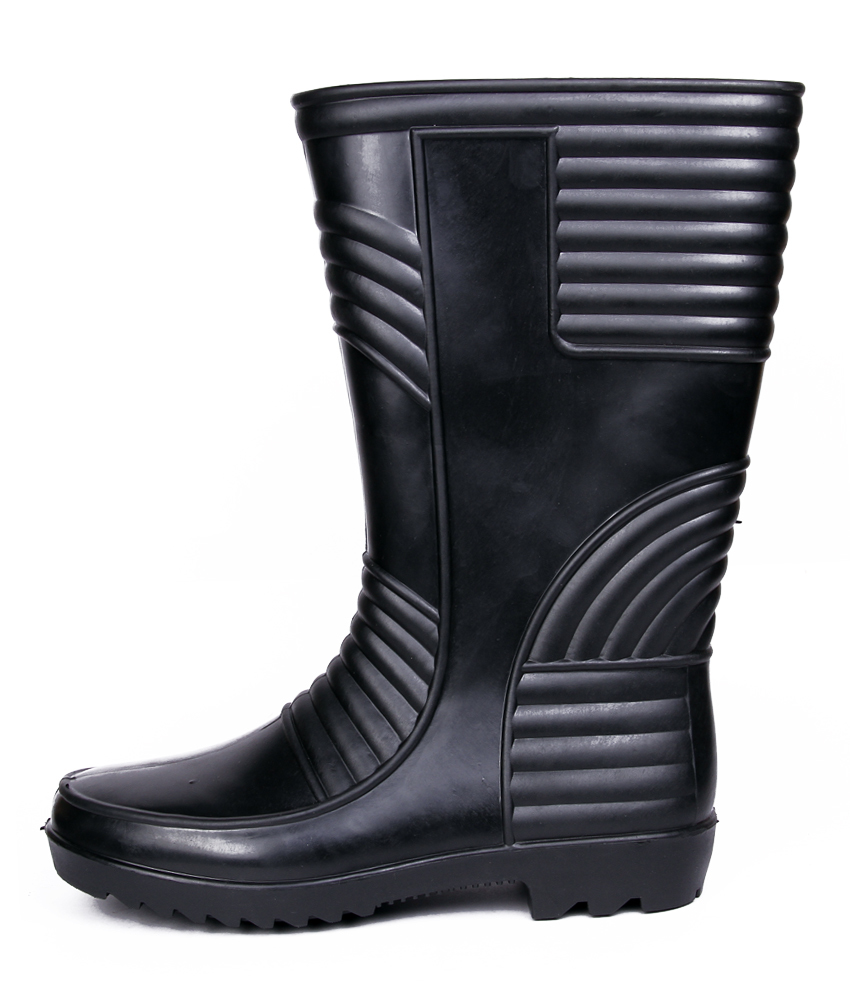 Welsafe Black - Pvc Upper, Pvc Insole, Pvc Outsole, Size 5-10 | Black Color, Designed For Men, Comfortable And Durable Footwear