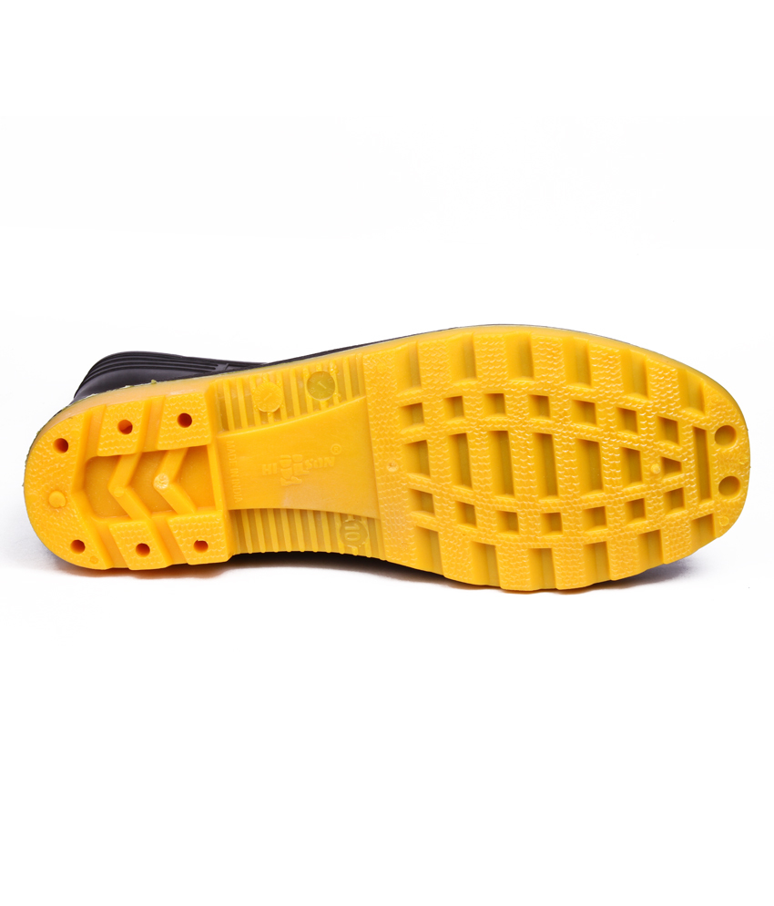 Welcome Yellow - Pvc Black & Yellow Sneakers | Men's Size 6-10, Durable Pvc Insole & Outsole, Stylish And Comfortable Footwear