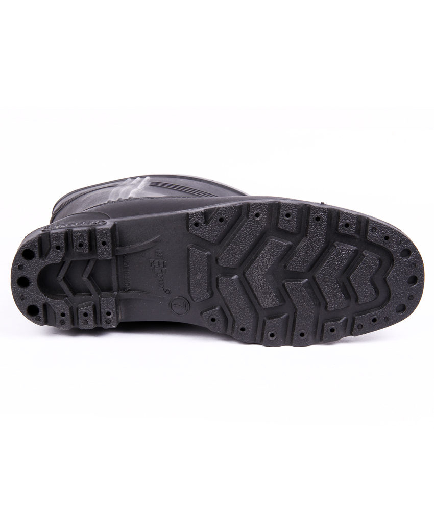 Hillson Hitter Boots - Pvc Upper, Pvc Insole, Pvc Outsole, Size 6*10, Black | Designed For Men, Versatile Toe Style, Durable Footwear