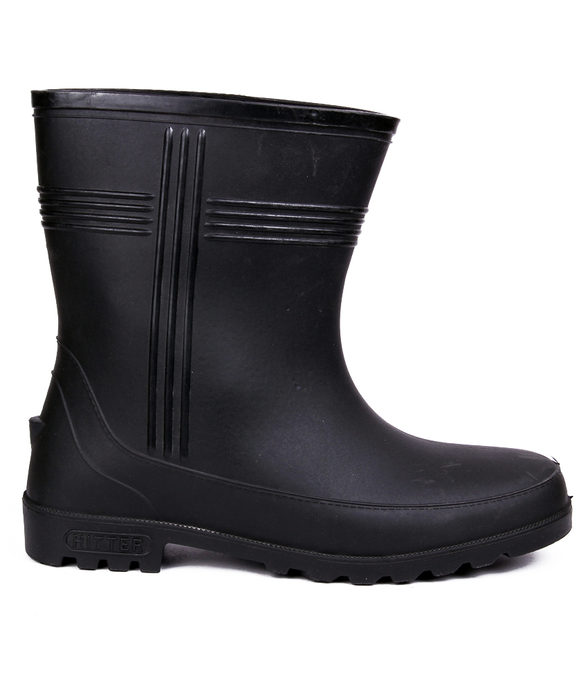 Hillson Hitter Boots - Pvc Upper, Pvc Insole, Pvc Outsole, Size 6*10, Black | Designed For Men, Versatile Toe Style, Durable Footwear