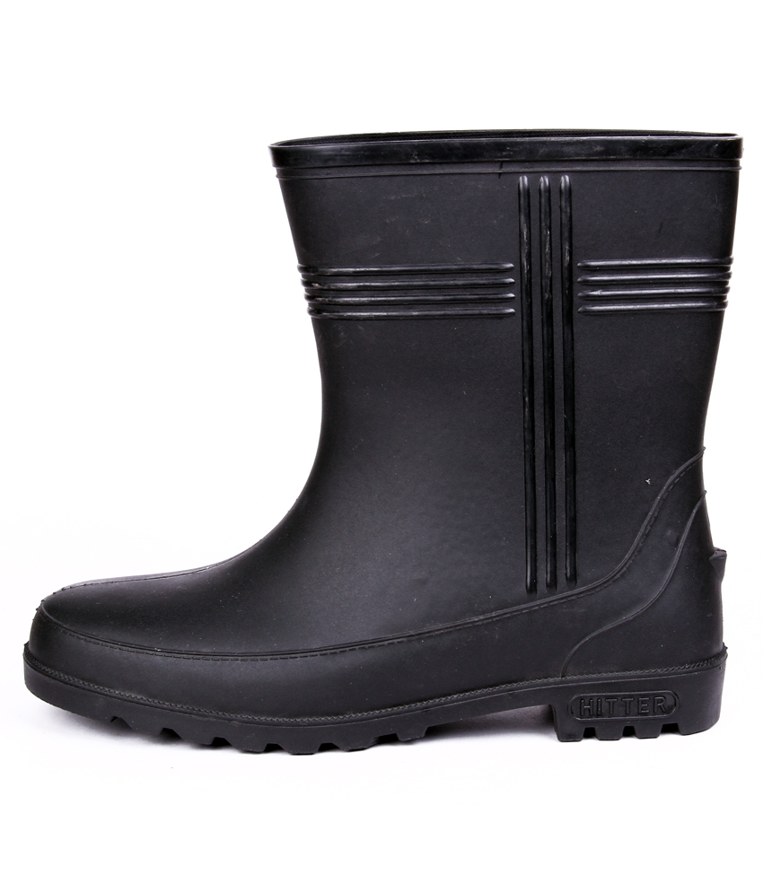 Hillson Hitter Boots - Pvc Upper, Pvc Insole, Pvc Outsole, Size 6*10, Black | Designed For Men, Versatile Toe Style, Durable Footwear