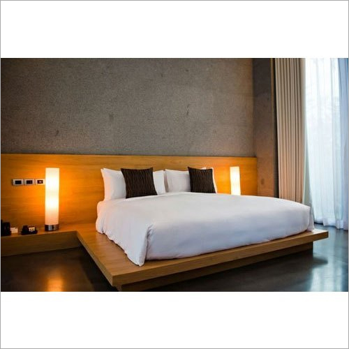 Solid Wood Wooden Bed - Durable Indoor Furniture for Bedroom | Elegant Design, Perfect for Home Furniture