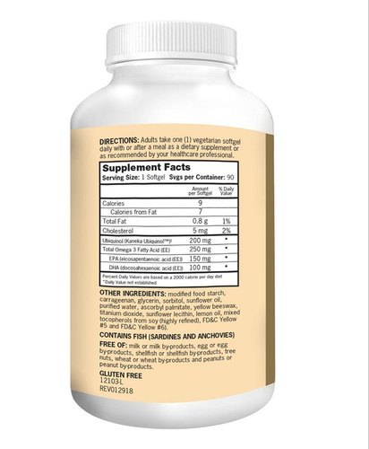 Qunol Plus Ubiquinol 200 Mg With Omega-3 90 Softgels Efficacy: Promote Healthy & Growth