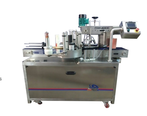Bottle Sticker Labeling Machine - Stainless Steel Heavy Duty Base | High Speed, User-Friendly, Synchronized with Capping & Packing Systems, Vision System for Barcode Verification