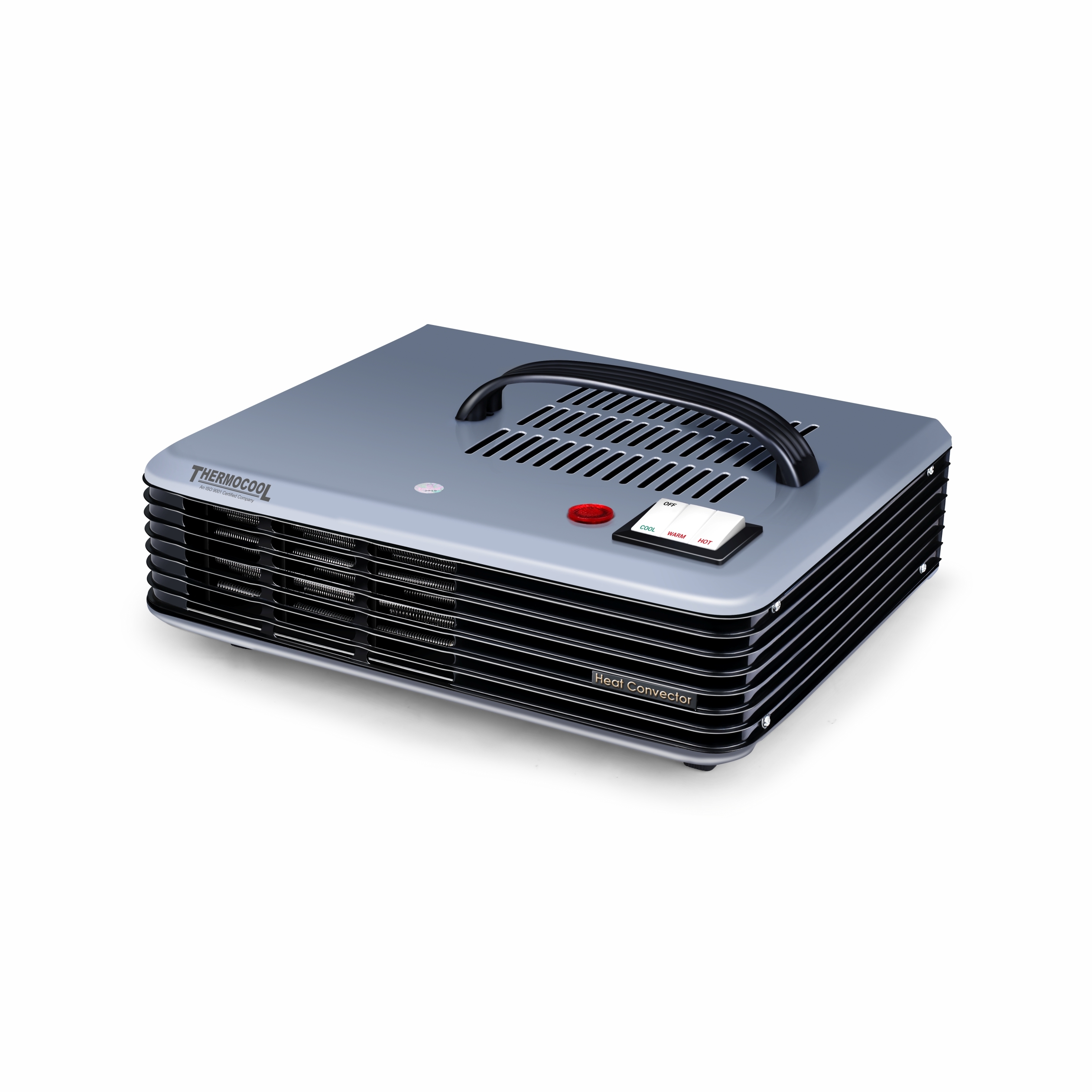 Bio Heat Convector - Metal Portable Electric Heater | Stylish Red, White, And Black Design With Thermostat And Timer Controls
