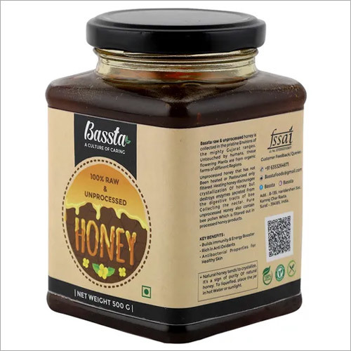 बास्टा 500 ग्राम कच्चा और अनप्रोसेस्ड हनी ग्रेड: A