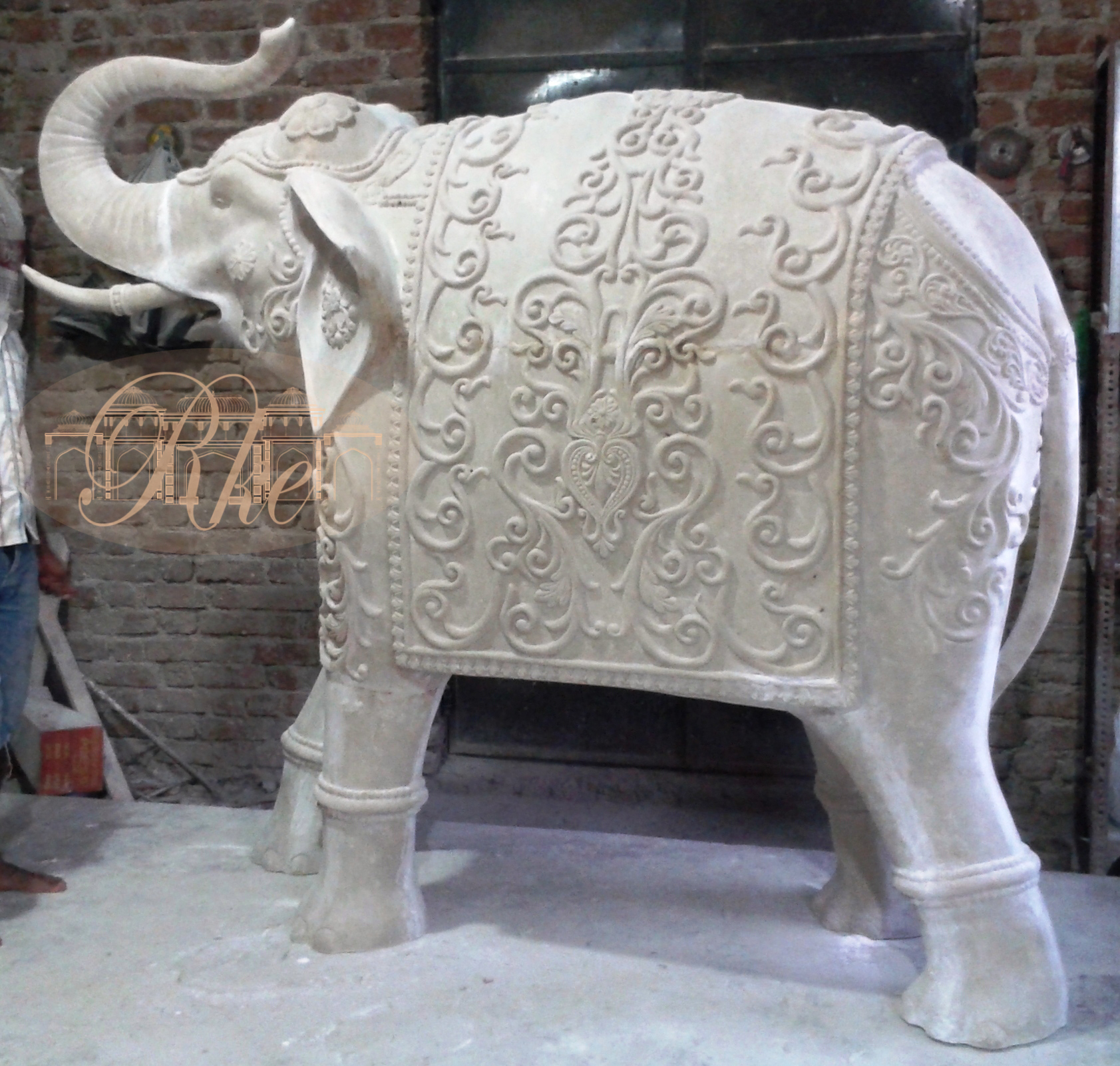 Grc Elephent Sculpture