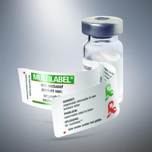 Pharmaceuticals Labels - Pvc Material, Custom Shapes & Colors | Designed For Promotional Use With Style As Required