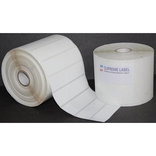 Plain Labels - Paper Material, Custom Shapes Available | Solvent Adhesive, Excellent Printing Properties, No Printing Design