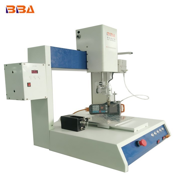 Silver Advanced Automatic Soldering Robot Desktop 4 Axis Soldering Machine With Tin Feeder