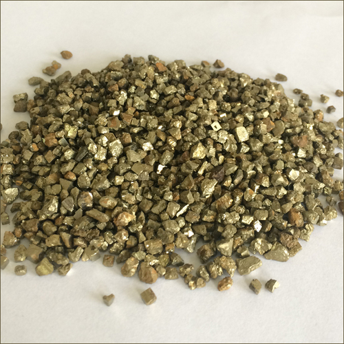 Iron Pyrite Powder - 0-5mm Grain Size, Silver/Yellow Color, 25kg Bag | Suitable for Steelmaking, Abrasive Industry, and Chemical Composition FeS2