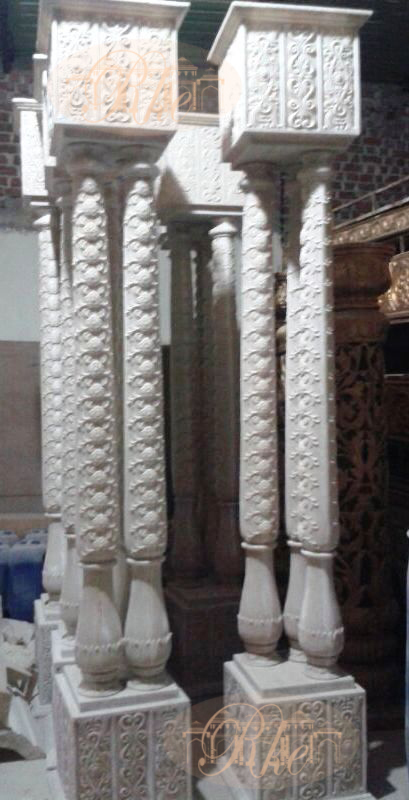 Grc Methological Pillar Column - Premium Grc Material, Customizable Dimensions, Versatile Design Themes , Ideal For Mandap, Stage, And Architectural Decor