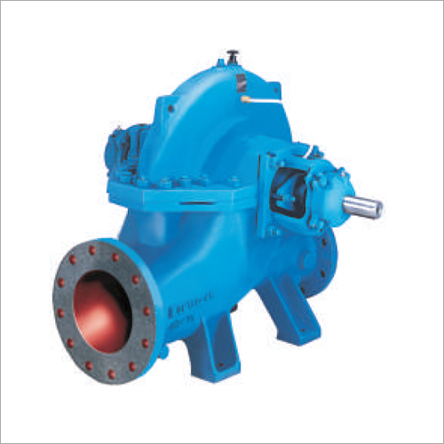 Horizontal Axially Split Casing Pumps - Stainless Steel, Blue Color | Pneumatic Power for Maritime and Submersible Water Applications