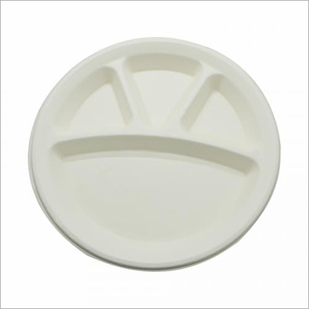 11 इंच 4 compartमेंट, डिस्पोजेबल - (50 प्लेटों का पैक)